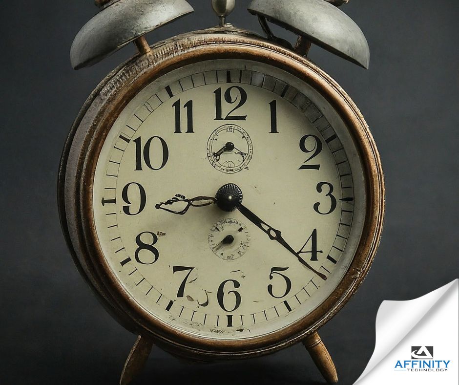 An image of a clock symbolizes IT Support Companies quick response and resolution.
